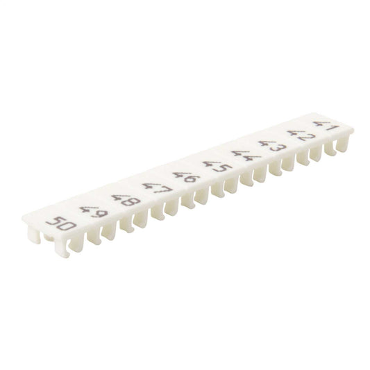 Wieland Numbered Marker Strips for WK4U Terminals "41-50" (Pack of 25)