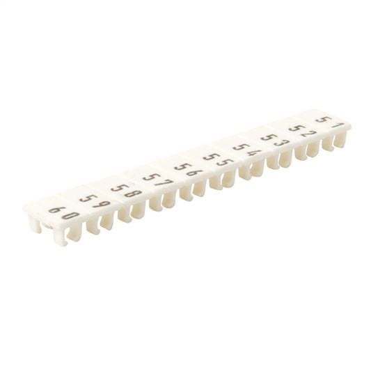 Wieland Numbered Marker Strips for WK4U Terminals "51-60" (Pack of 25)