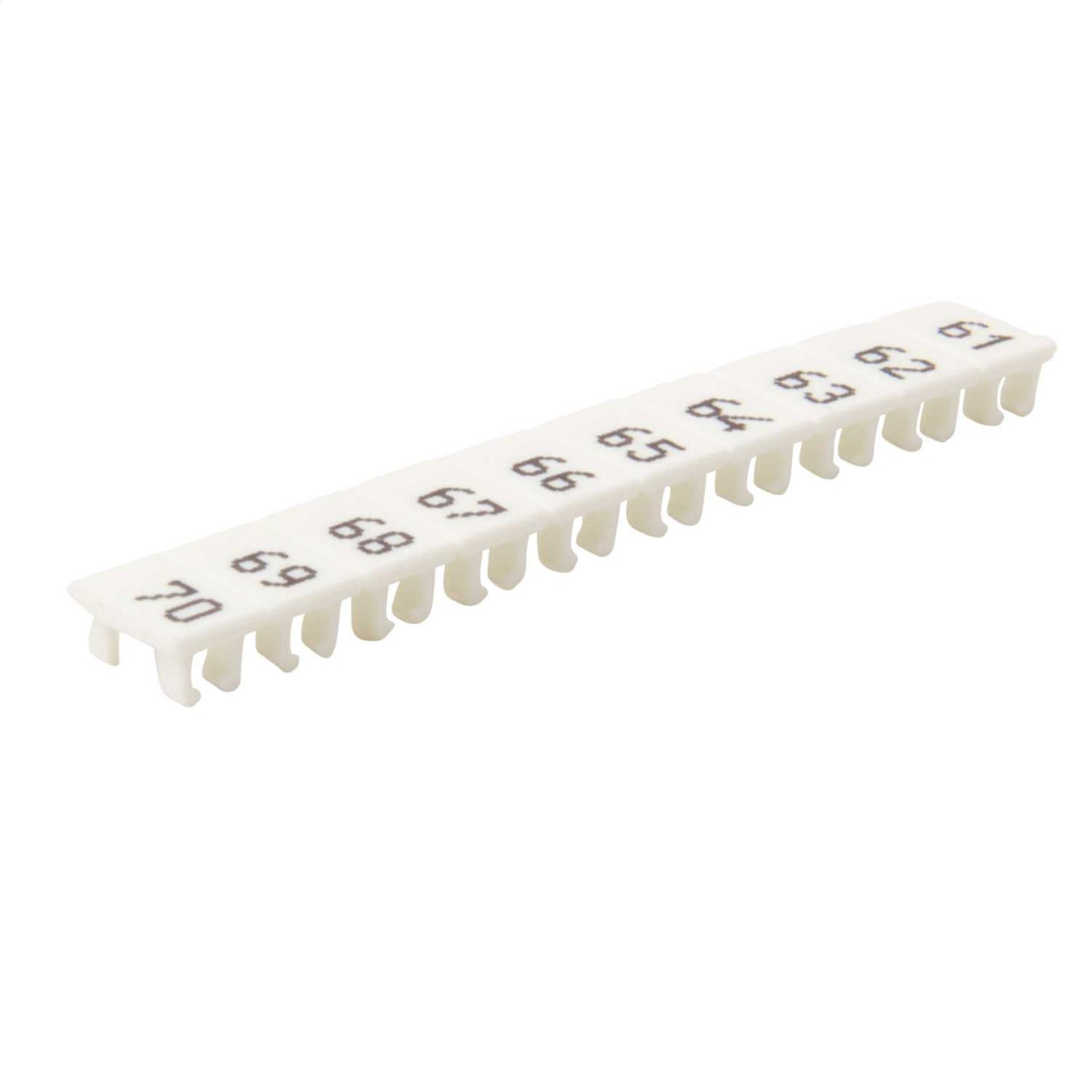 Wieland Numbered Marker Strips for WK4U Terminals "61-70" (Pack of 25)