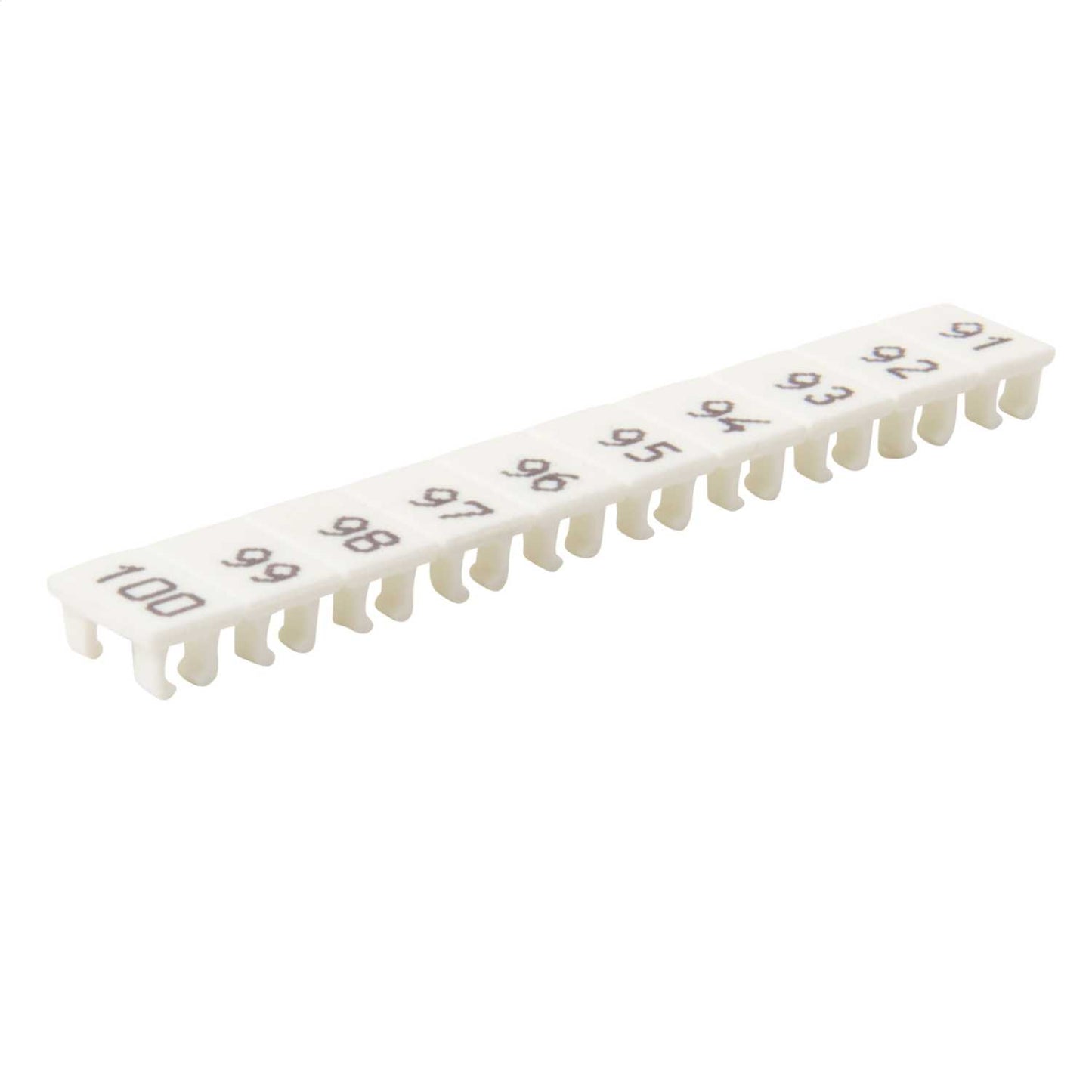 Wieland Numbered Marker Strips for WK4U Terminals "91-100" (Pack of 25)
