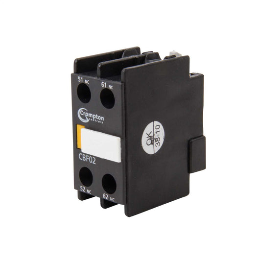 Crompton Top Mount Auxiliary 10A 2 NC Contacts