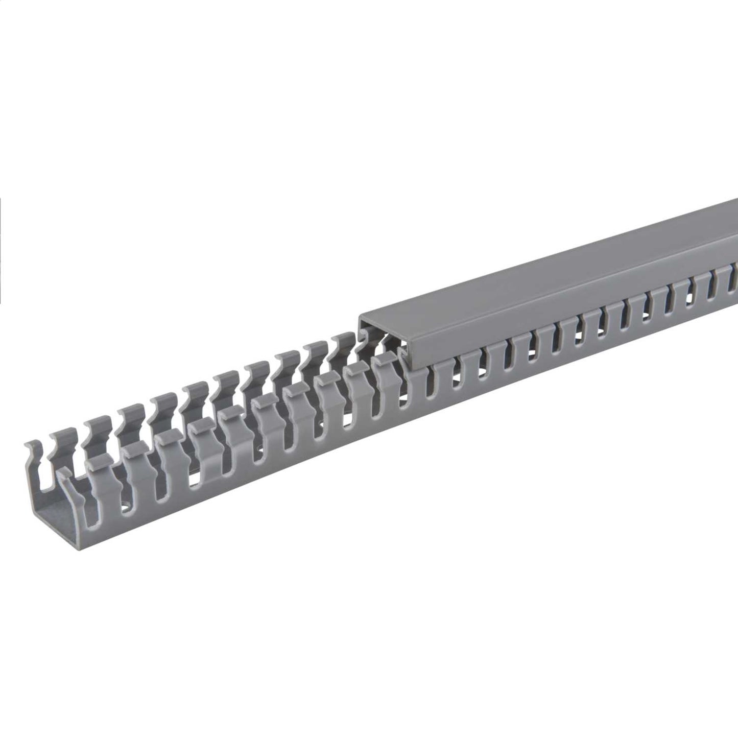 MCG 25mm x 25mm Open Slotted Trunking Grey (2m Length)