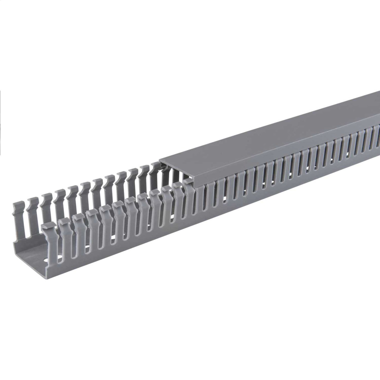 MCG 40mm x 40mm Open Slotted Trunking Grey (2m Length)