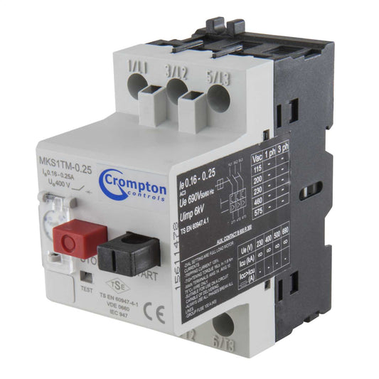 Crompton 0.16 - 0.25A Manual Motor Starter