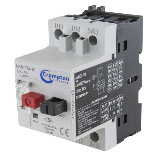 Crompton 6.3 - 10A Manual Motor Starter