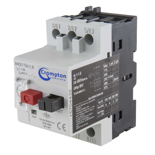 Crompton 1 - 1.6A Manual Motor Starter