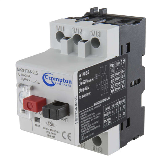 Crompton 1.6 - 2.5A Manual Motor Starter