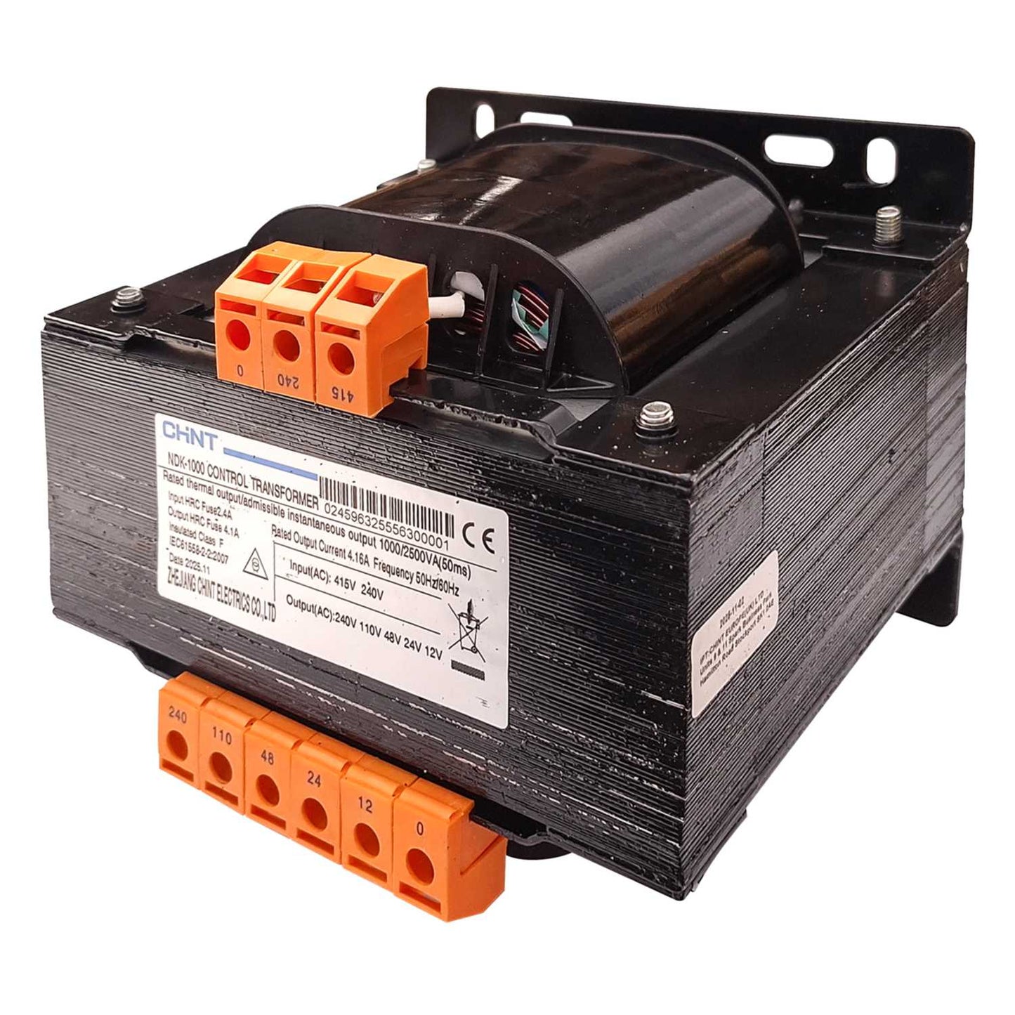 MCG 230V / 415V Input to 12V / 230V Output 1000VA Panel Transformer