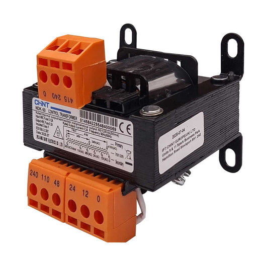 MCG 230V / 415V Input to 12V / 230V Output 50VA Panel Transformer
