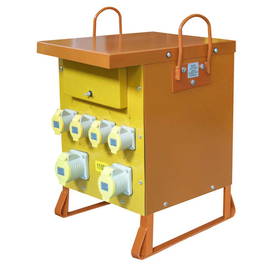 MCG 10kVA Single Phase Portable Tool Transformer 110V with 4 x 16A, 2 x 32A Sockets