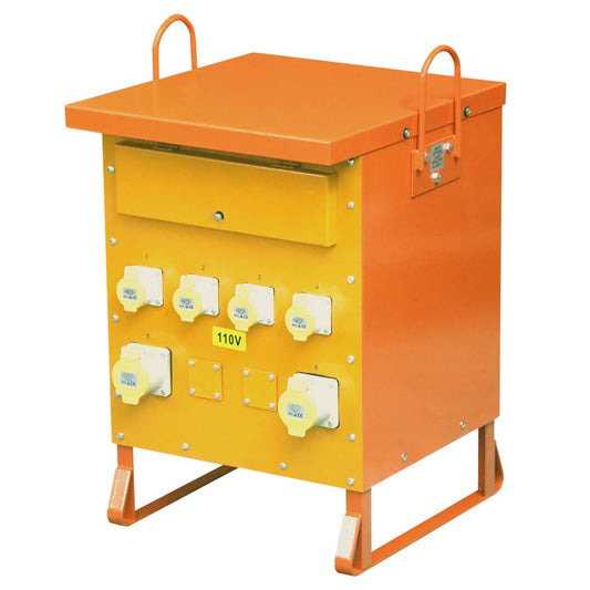 MCG 10kVA Three Phase Portable Tool Transformer 110V c/w 4 x 16A and 2 x 32A Sockets