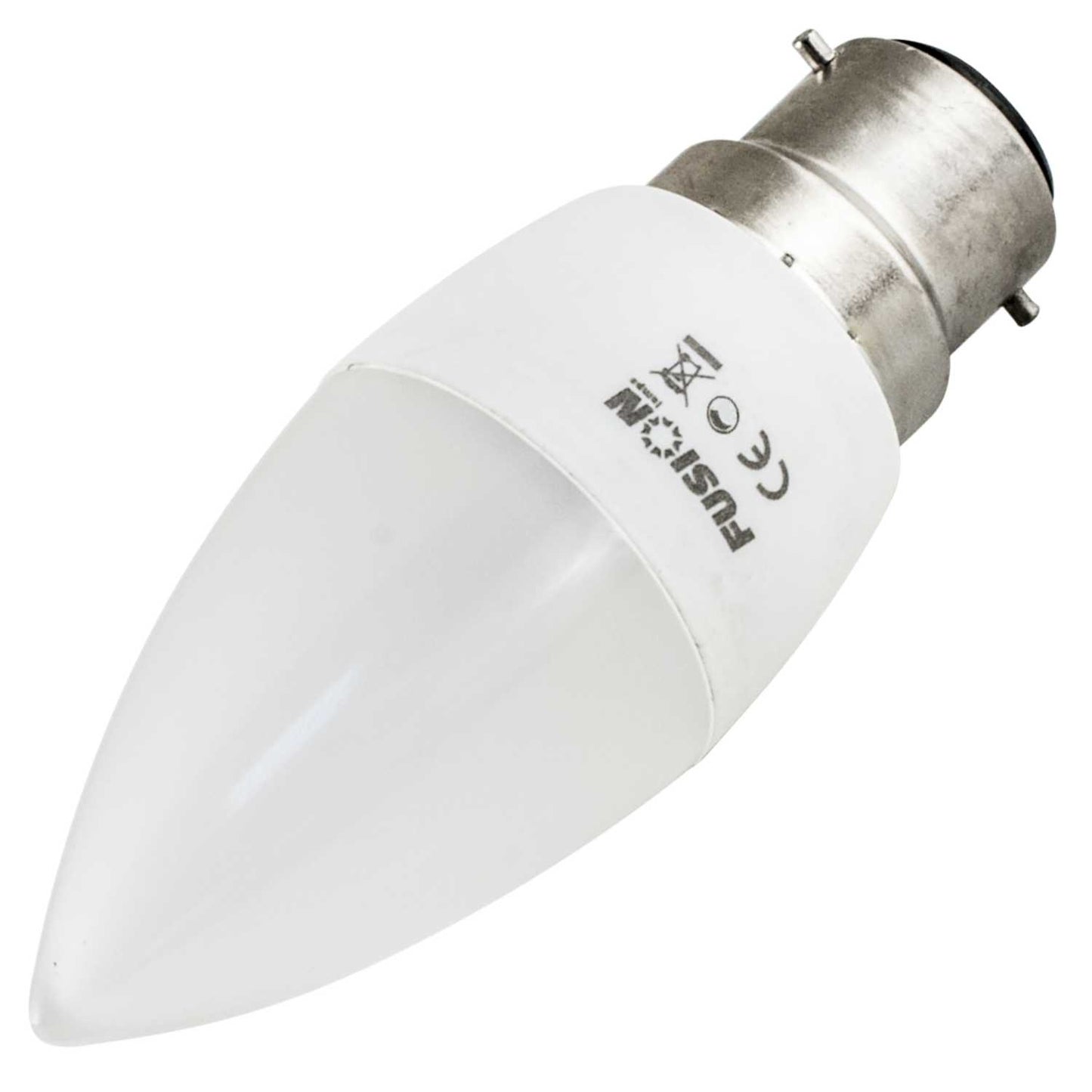 Fusion 5W BC LED Dimmable Candle Lamp 2700K