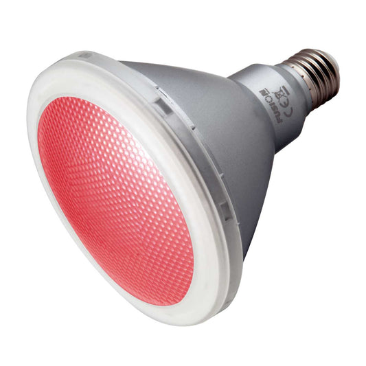 Fusion 8W ES PAR38 LED Non Dimmable IP65 Lamp Red