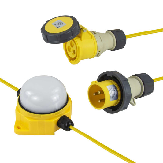 MCG 20m 110V Yellow LED Festoon Kit
