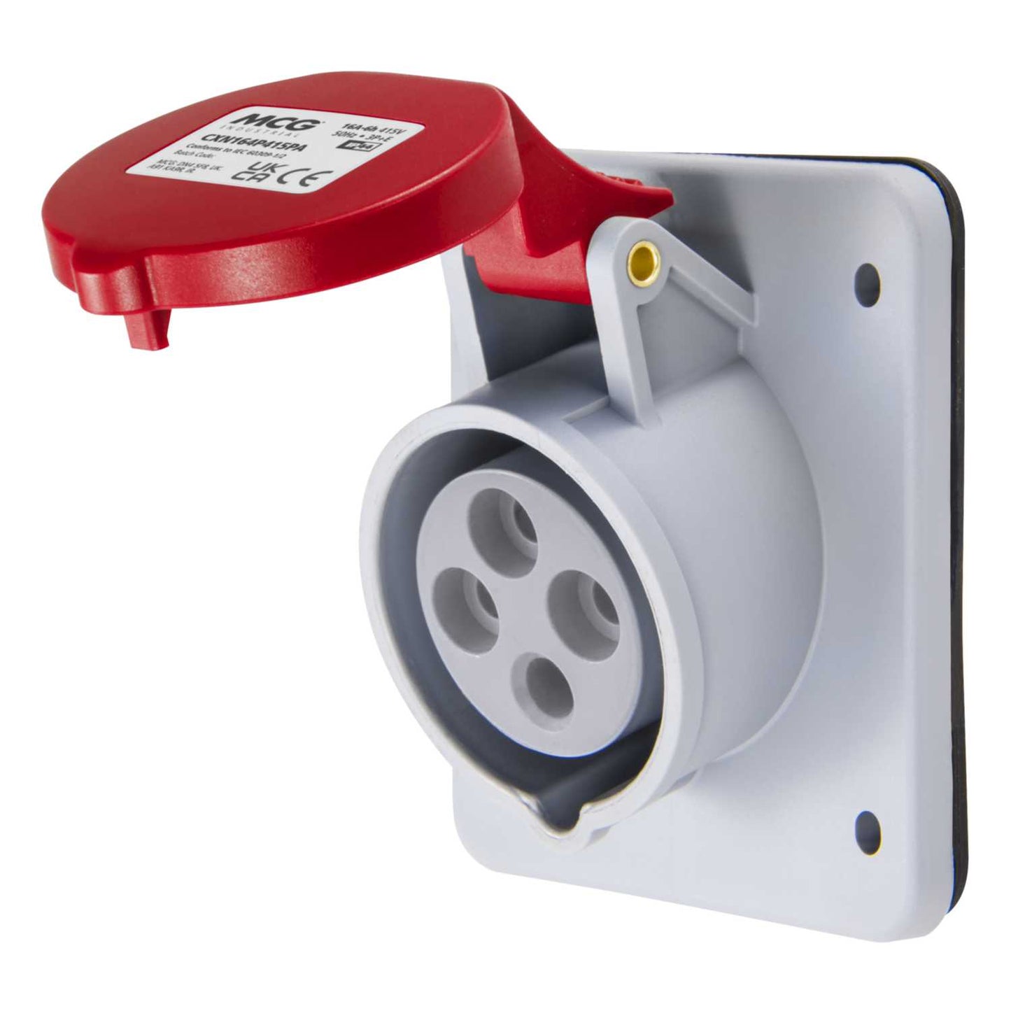 MCG 16A 3P+E 415V Panel Mounted Socket IP44