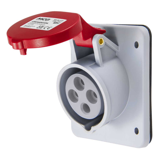 MCG 16A 3P+E 415V Panel Mounted Socket IP44