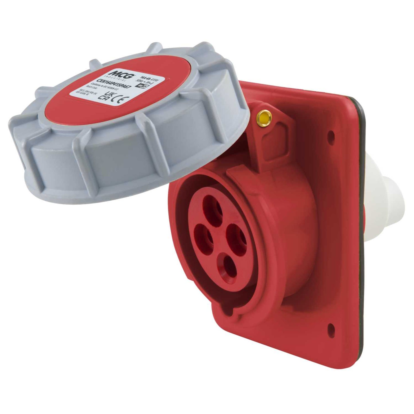 MCG 16A 3P+E 415V Panel Socket IP67