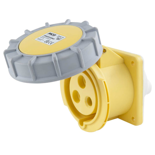 MCG 32A 2P+E 110V Panel Mounted Socket IP67