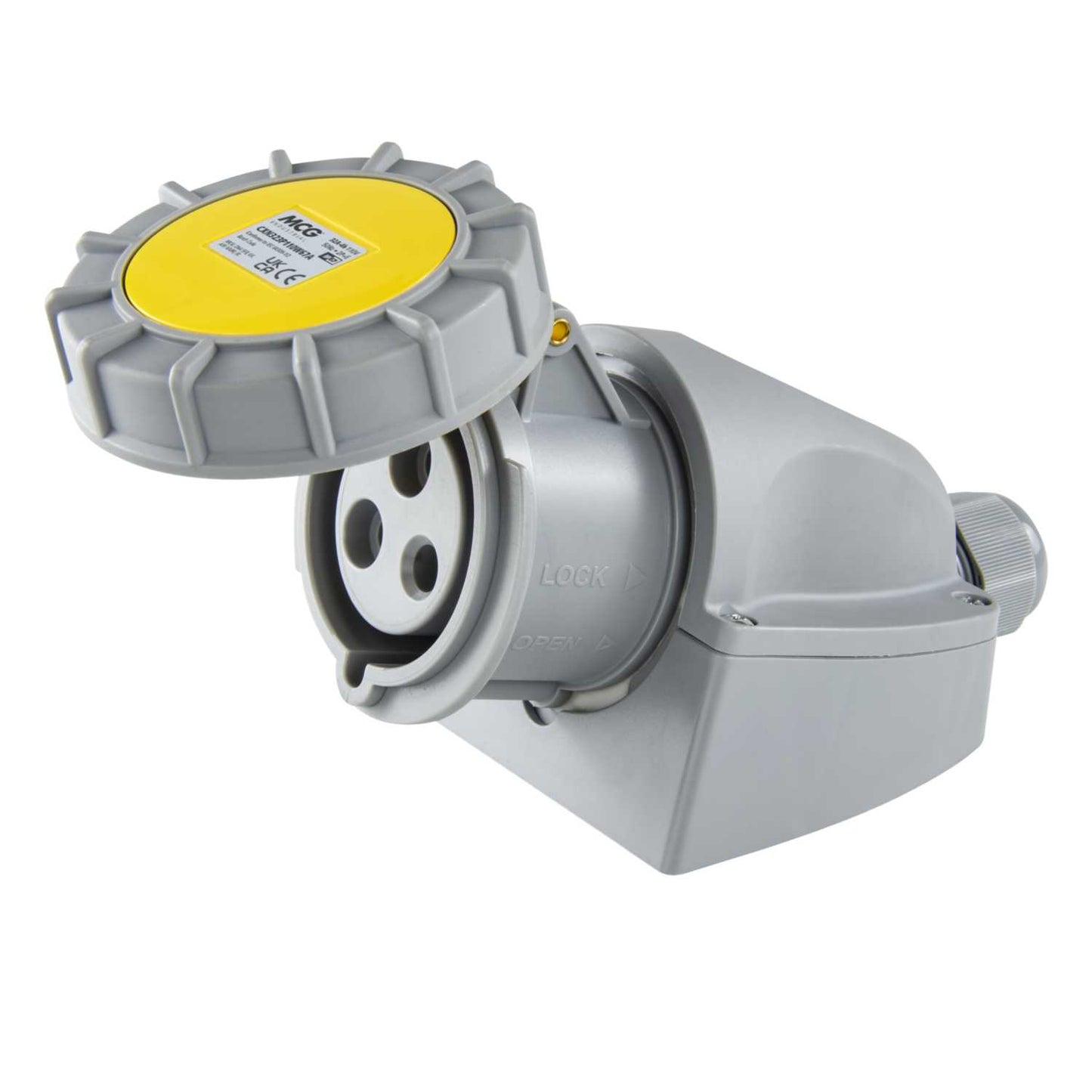 MCG 32A 2P+E 110V Wall Mounted Socket IP67