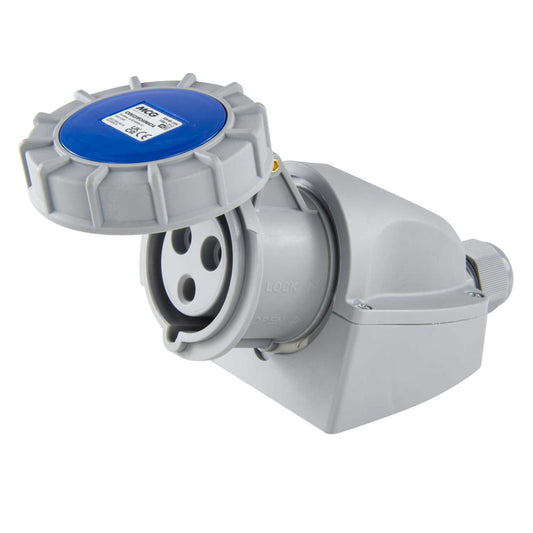 MCG 32A 2P+E 230V Wall Mounted Socket IP67