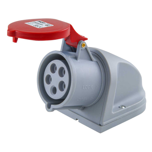 MCG 32A 3P+N+E 415V Wall Mounted Socket IP44 c/w 25mm Gland