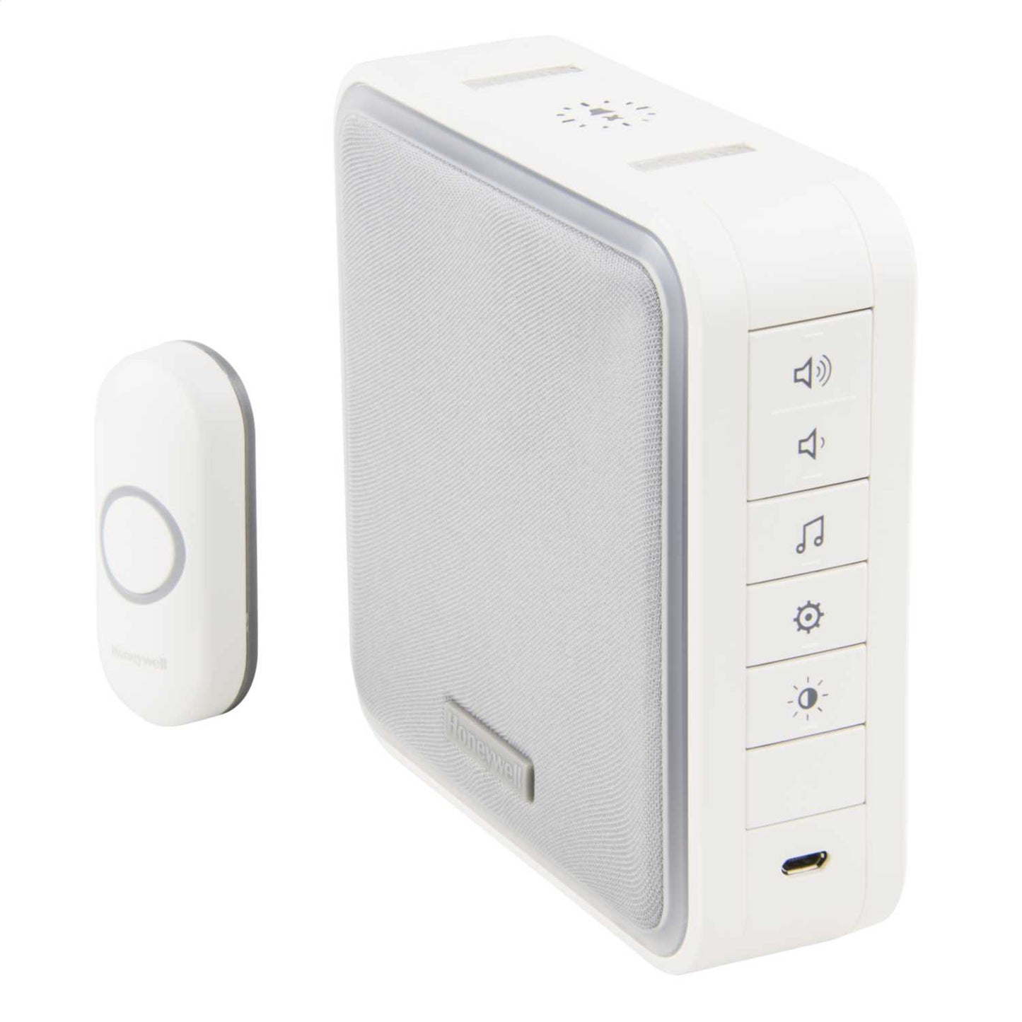 Honeywell Home 200m Wireless Portable Door Chime Kit 8 Tunes Halo LED White