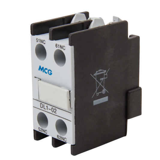 MCG Top Mount Auxiliary 2 NC Contacts 10A Rated
