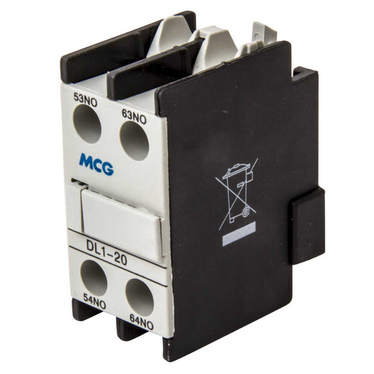 MCG Top Mount Auxiliary 2 NO 10A Rated