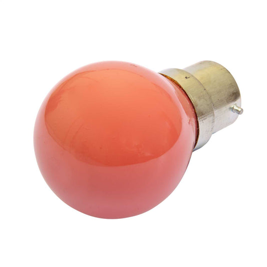 Crompton 15W BC 45mm Golf Ball Lamp Red