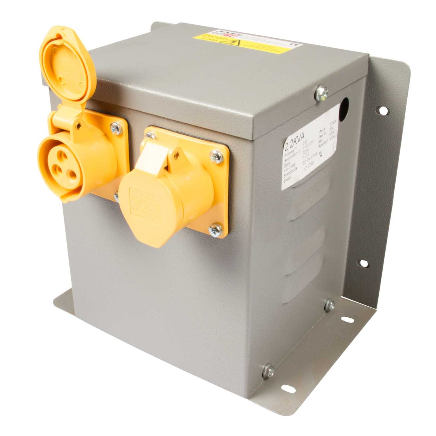 MCG 2.2kVA 230V to 110V Wall / Floor Mounted Transformer with 2 x 16A Sockets