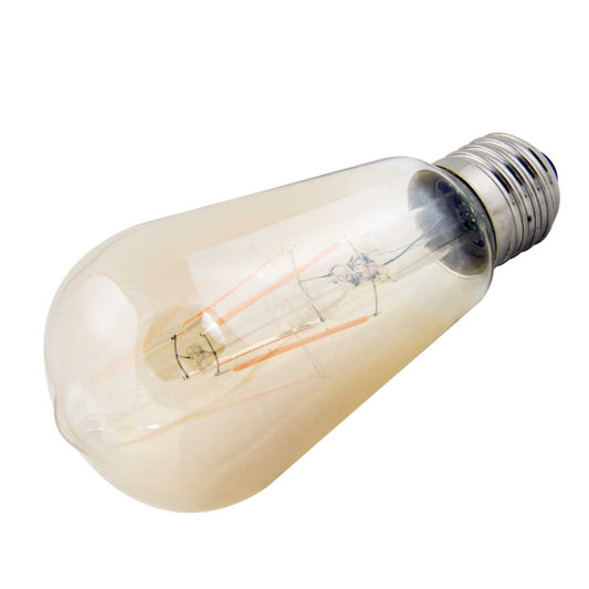 Fusion 4W ES LED Dimmable Filament Vintage ST58 Squirrel Cage Lamp Amber 2200K