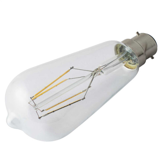 Fusion 4W BC LED Filament ST64 Squirrel Cage Lamp 2200K