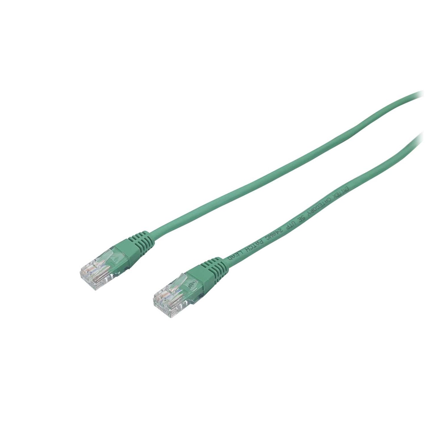 Emitex 2m CAT5e U/UTP Booted Patch Lead Green