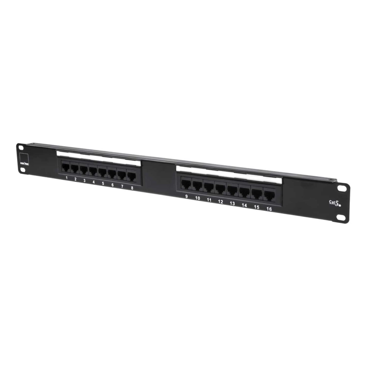 Emitex CAT5e 1U 16 Port Patch Panel