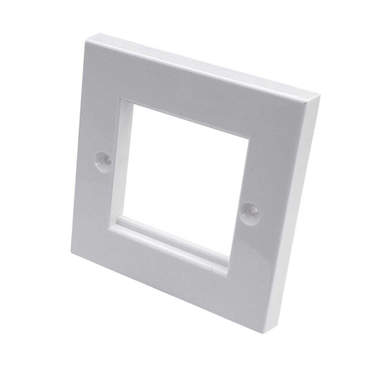 Emitex 1 Gang 2 Module Euro Face Plate