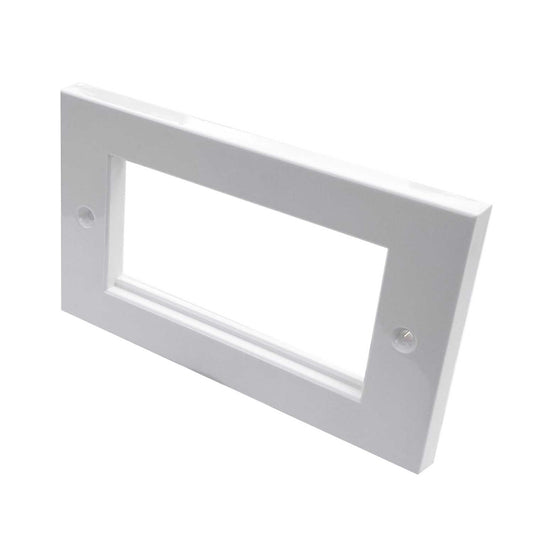 Emitex 2 Gang 4 Module Euro Face Plate