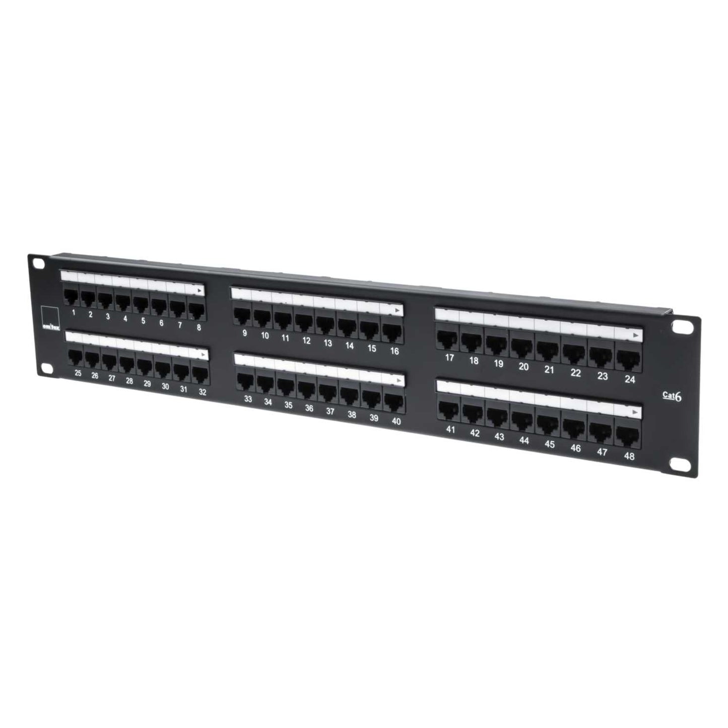 Emitex CAT6 2U 48 Port Patch Panel