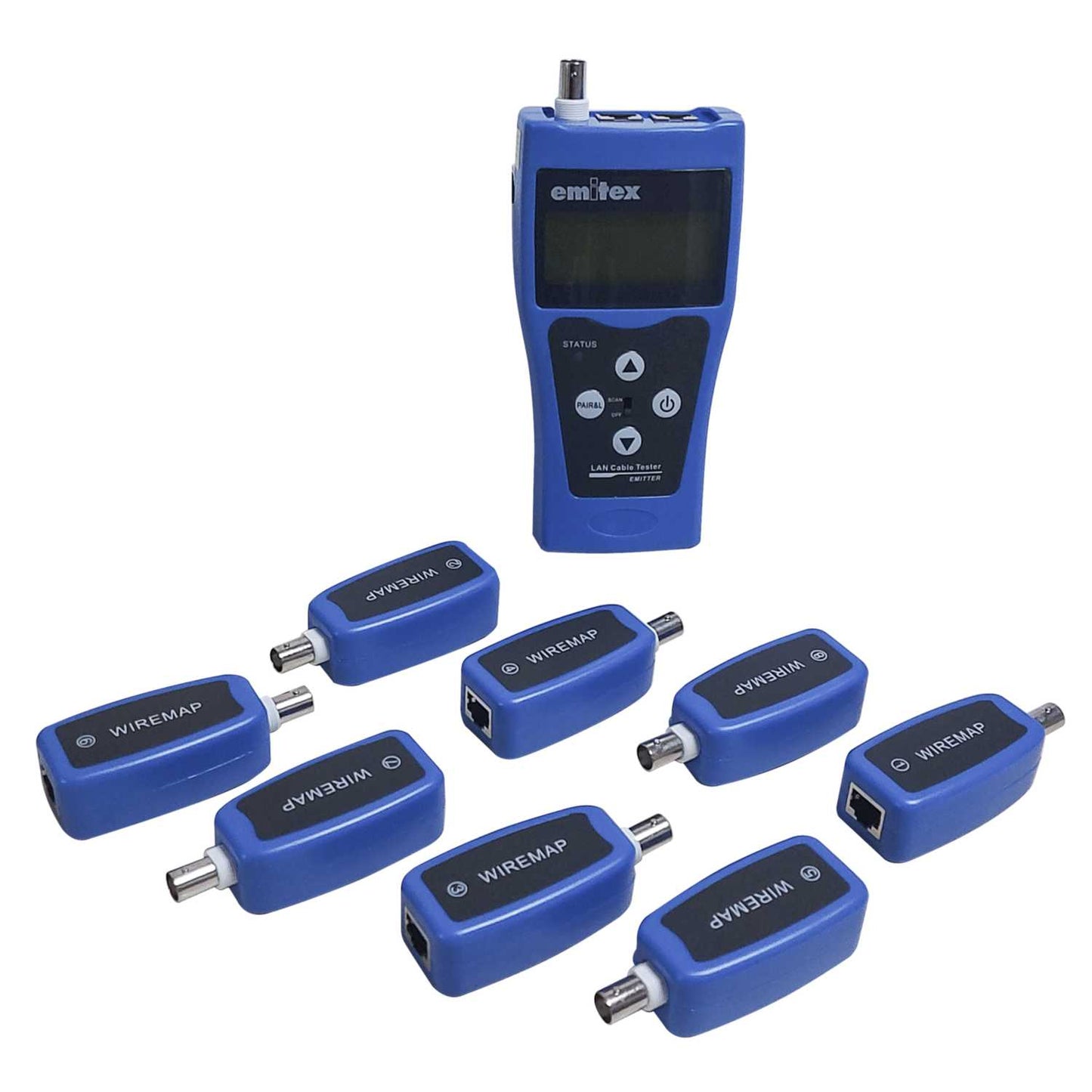 Emitex Digital LAN Wire Tester with 8 Remotes