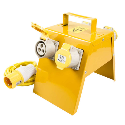 MCG 110V 4 Gang Site Extension Socket with Cable and Plug