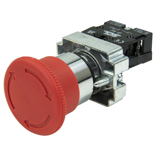 MCG Emergency Stop Mushroom Head Twist Release 1 NC Pushbutton Red