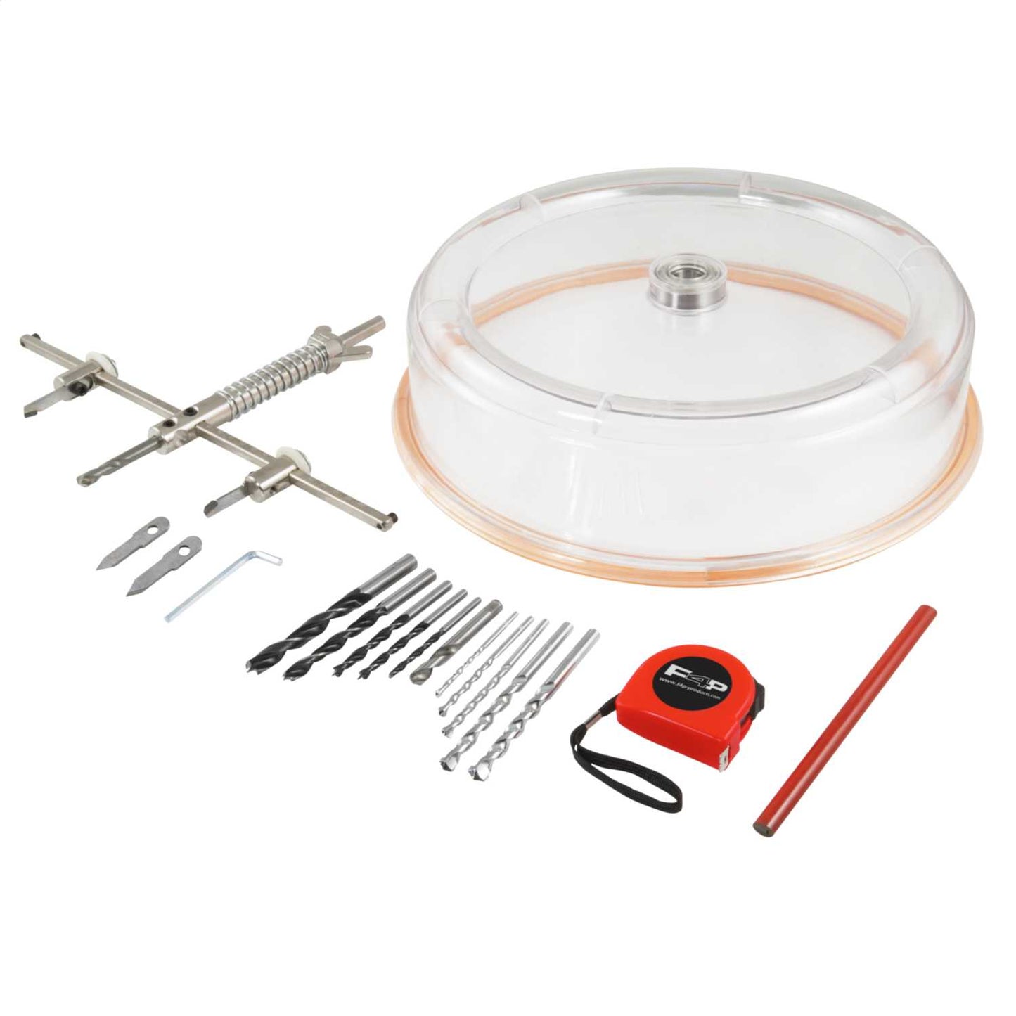 F4P 40mm to 300mm Adjustable Circular Hole Cutter Kit