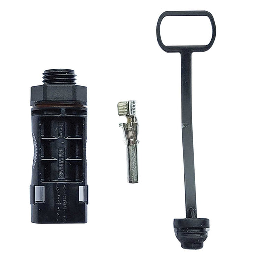 F4P 1500V DC PV Solar Straight Male Connector c/w Sealing Cap
