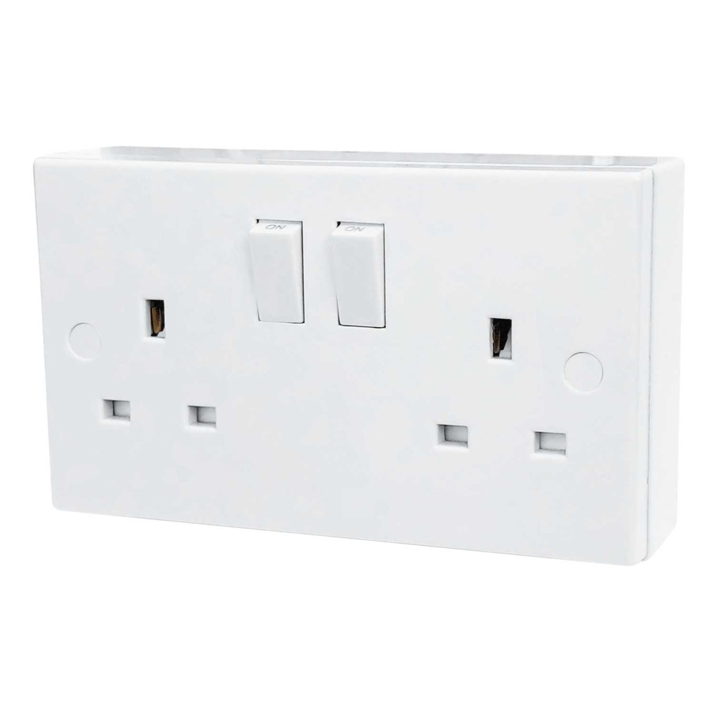 F4P 13A 1 to 2 Gang Switched Converter Socket White