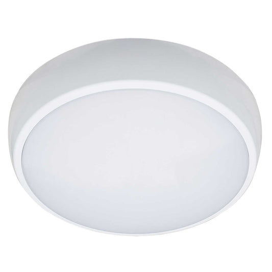 Fusion Dome II 8W - 20W LED Tri-Colour Bulkhead with Microwave Sensor White