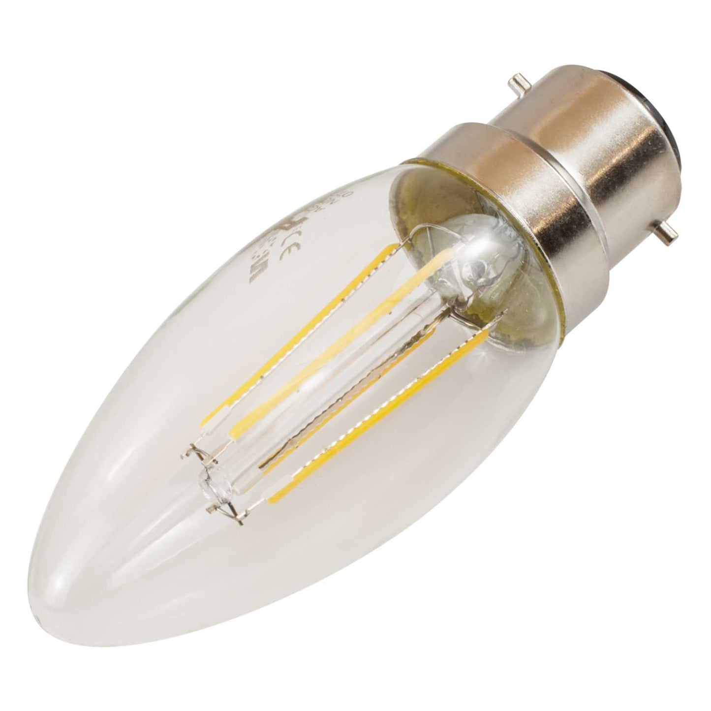 Fusion 2W LED BC Filament Candle Lamp 2700K