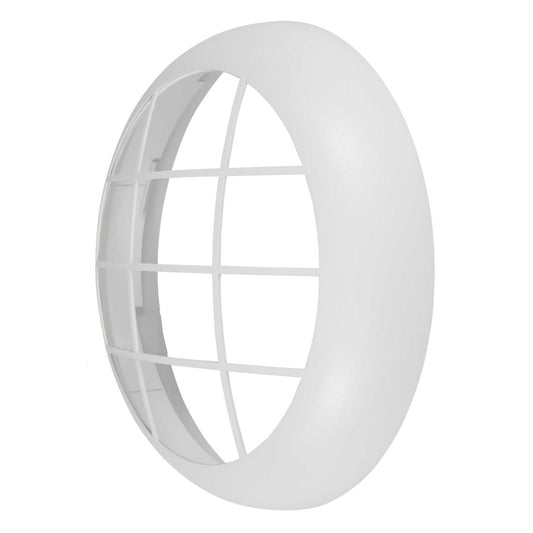 Fusion White Grille Bezel for Klip LED Bulkheads