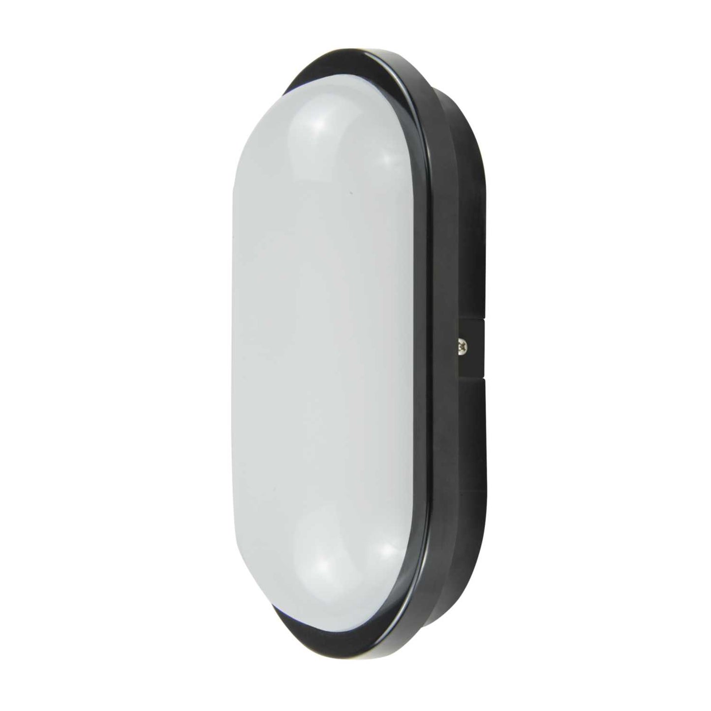 Fusion 10W LED Oval Orbit Bulkhead Black / Opal 4000K