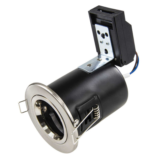Fusion 50W GU10 Fire Rated Downlight Satin Nickel