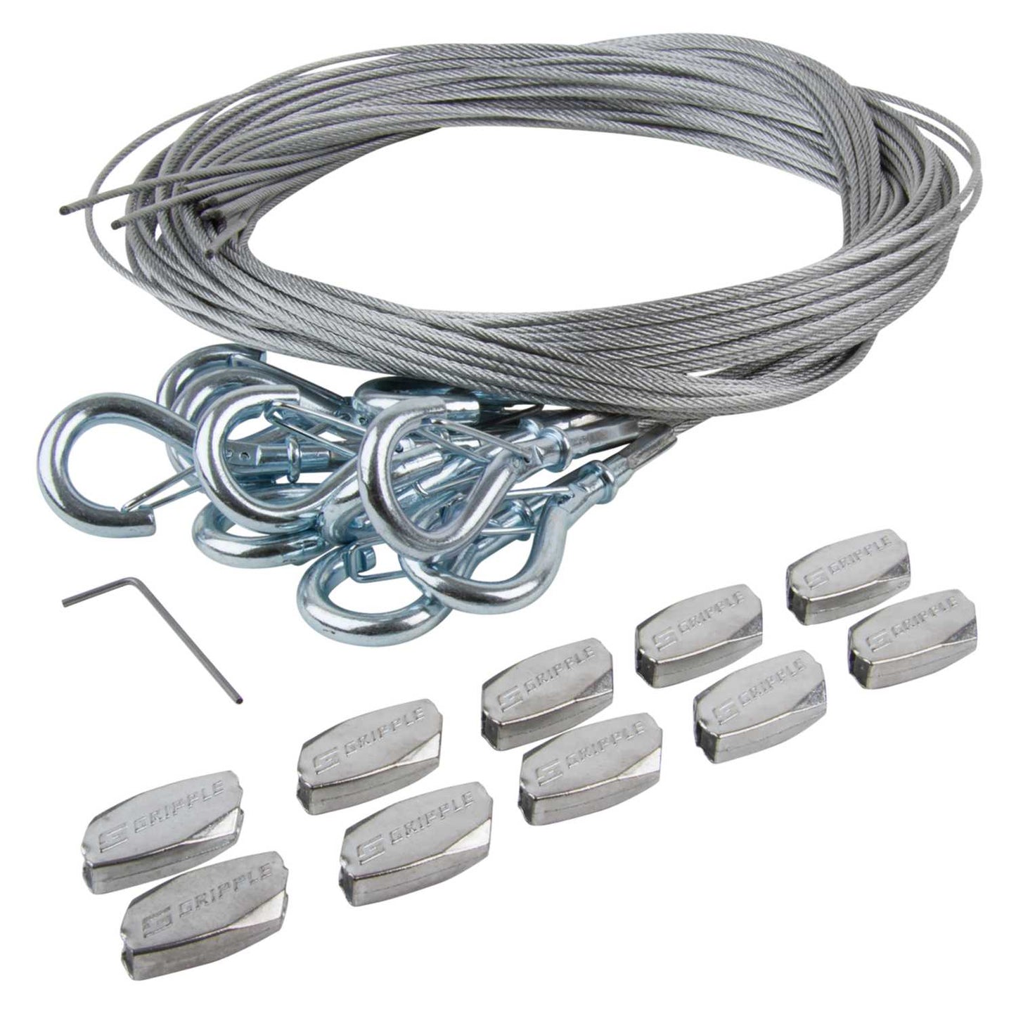 Gripple No.2 Snap Hook End Fixing 3m Length (Pack of 10)