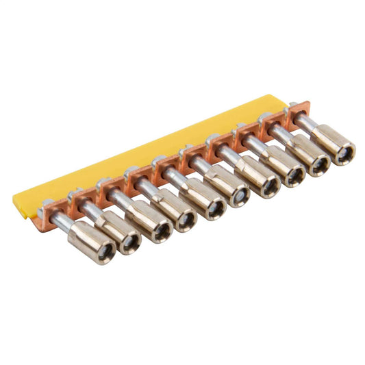 10 Way Insulated Jumper Bar for WK2.5U Terminals (Sold in 1's)